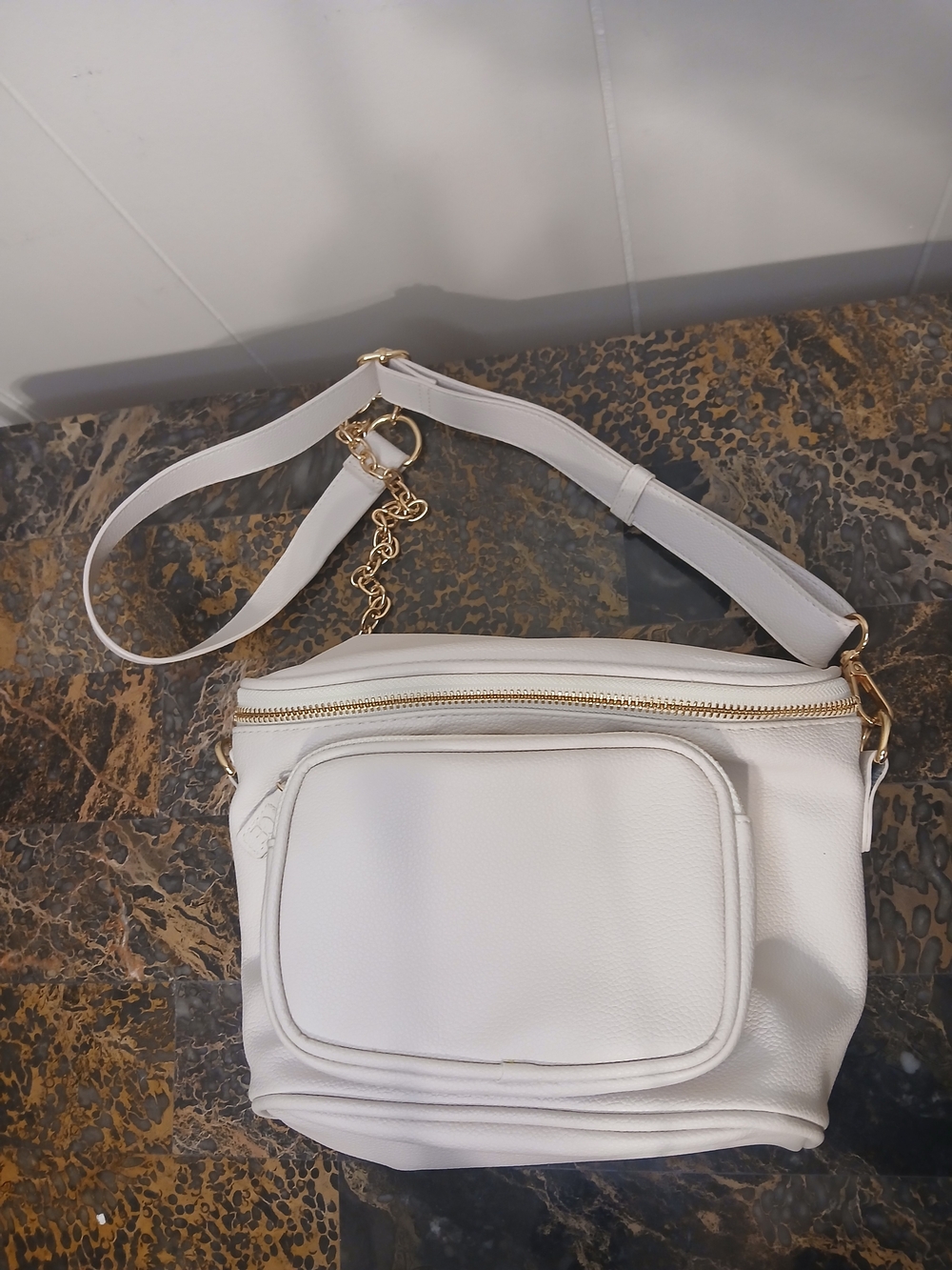 Grace And Emma Crosby Crossbody Bag with Gold Hardware
